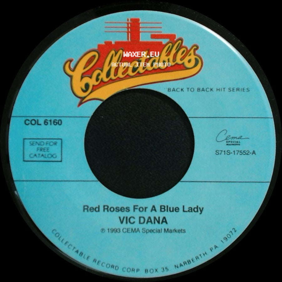 Vic Dana - I Love You Drops / Red Roses For A Blue Lady side B