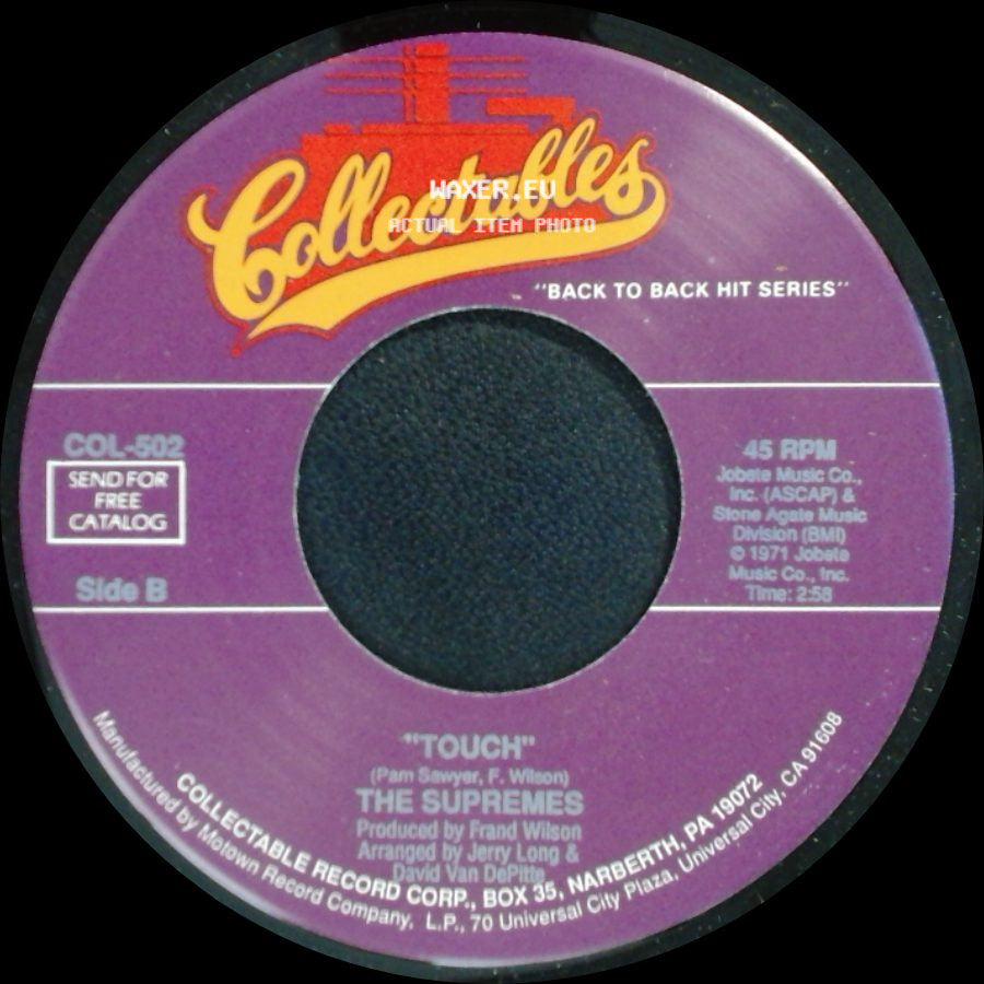 The Supremes - Floy Joy / Touch side B