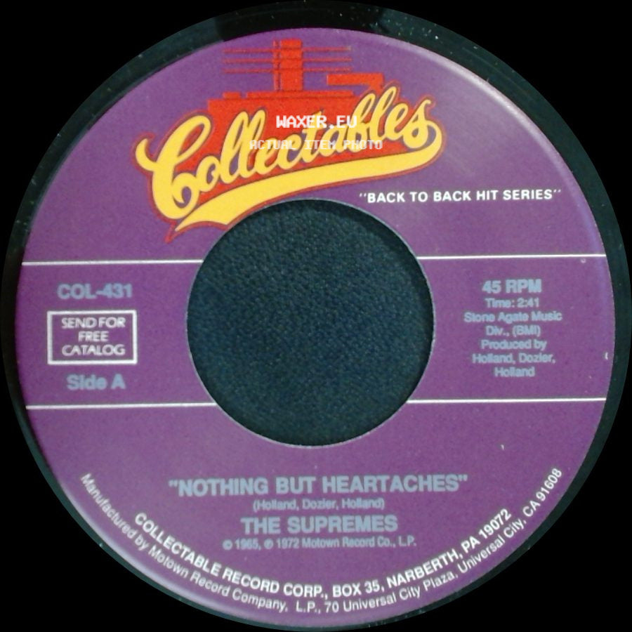The Supremes - Nothing But Heartaches / I Hear A Symphony side A
