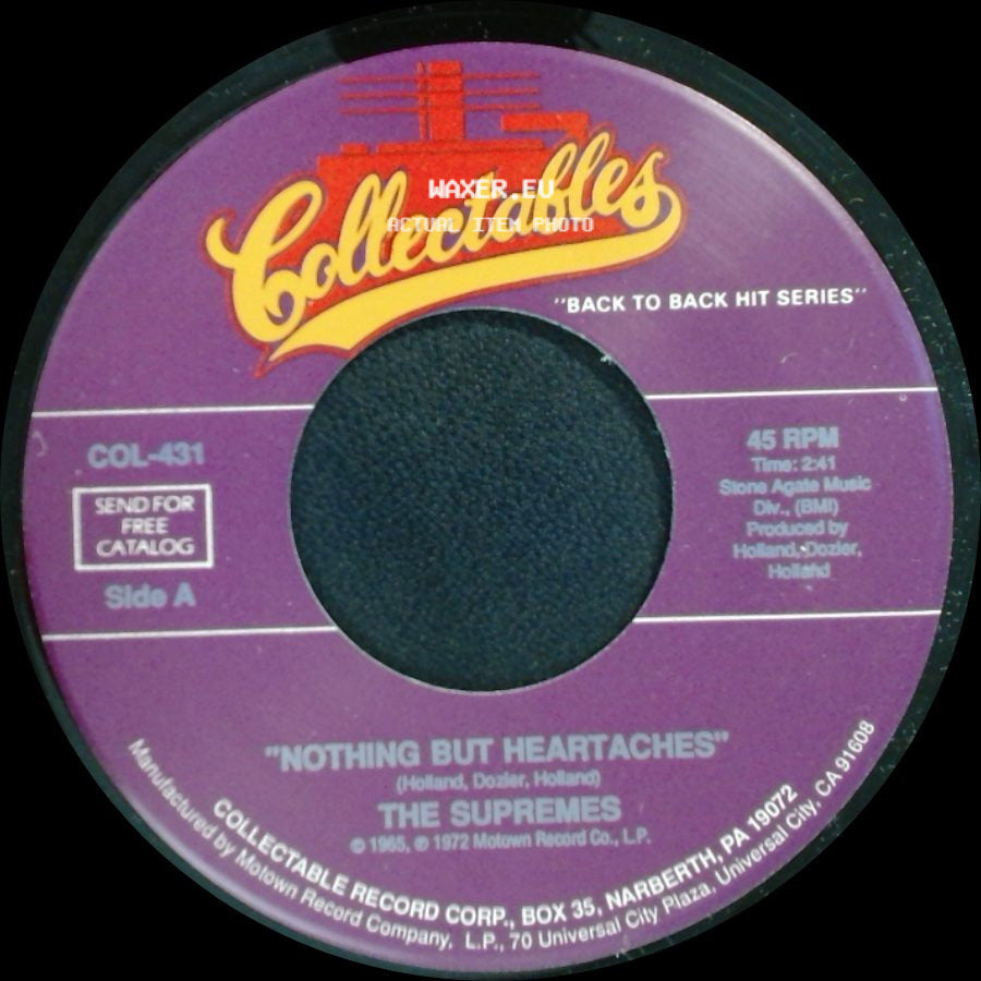 The Supremes - Nothing But Heartaches / I Hear A Symphony side A