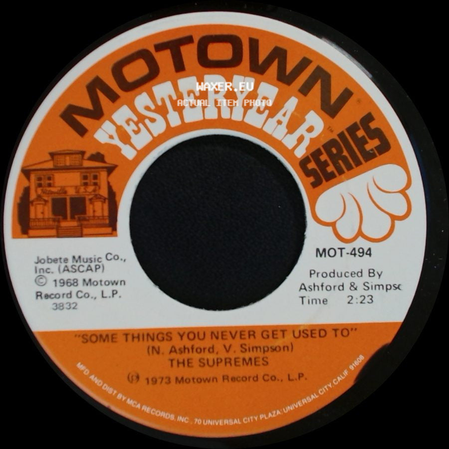 The Supremes - Love Child / Some Things You Never Get Used To side B