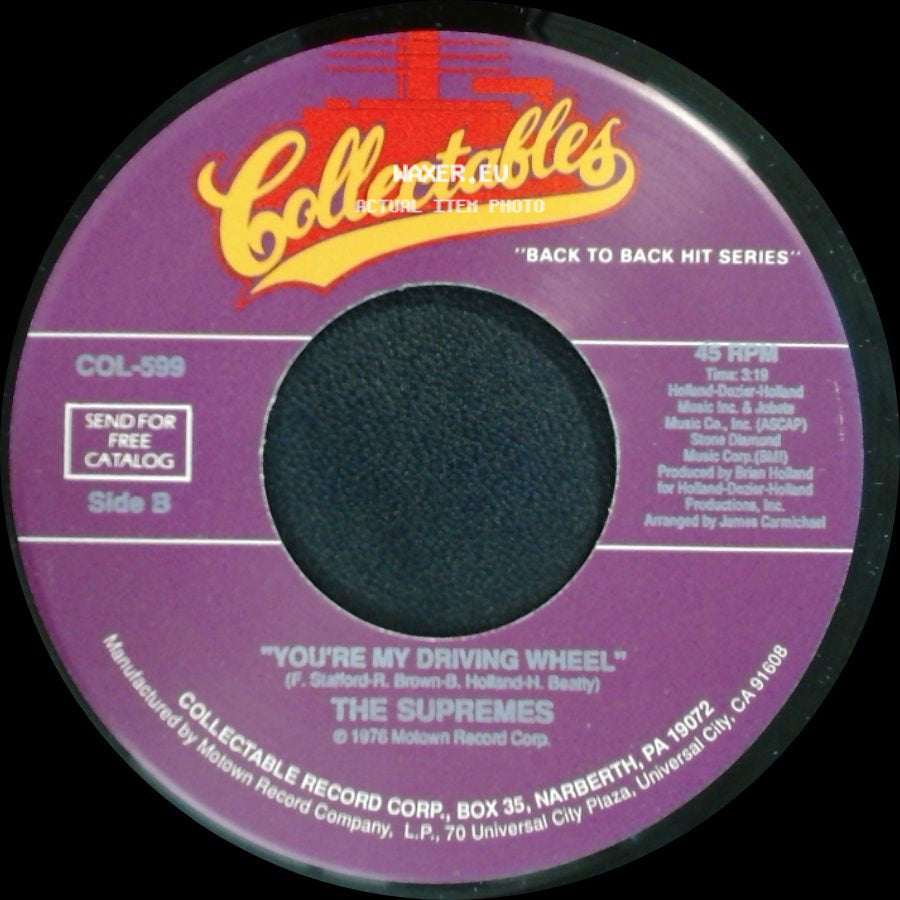 The Supremes - I'm Gonna Let My Heart Do The Walking / You're My Driving Wheel side B