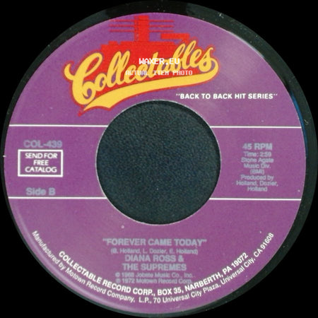 Diana Ross & The Supremes - In And Out Of Love / Forever Came Today side B