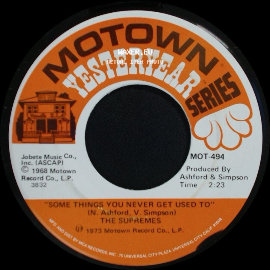 The Supremes - Love Child / Some Things You Never Get Used To side B