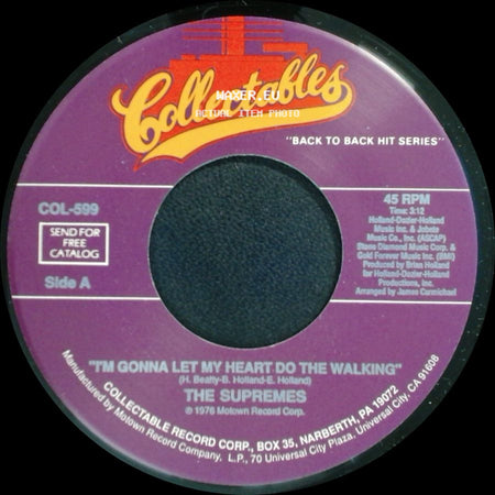 The Supremes - I'm Gonna Let My Heart Do The Walking / You're My Driving Wheel side A