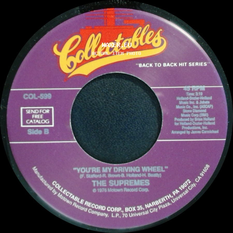 The Supremes - I'm Gonna Let My Heart Do The Walking / You're My Driving Wheel side B