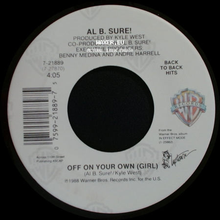 Al B. Sure! - Off On Your Own (Girl) / Nite And Day side A