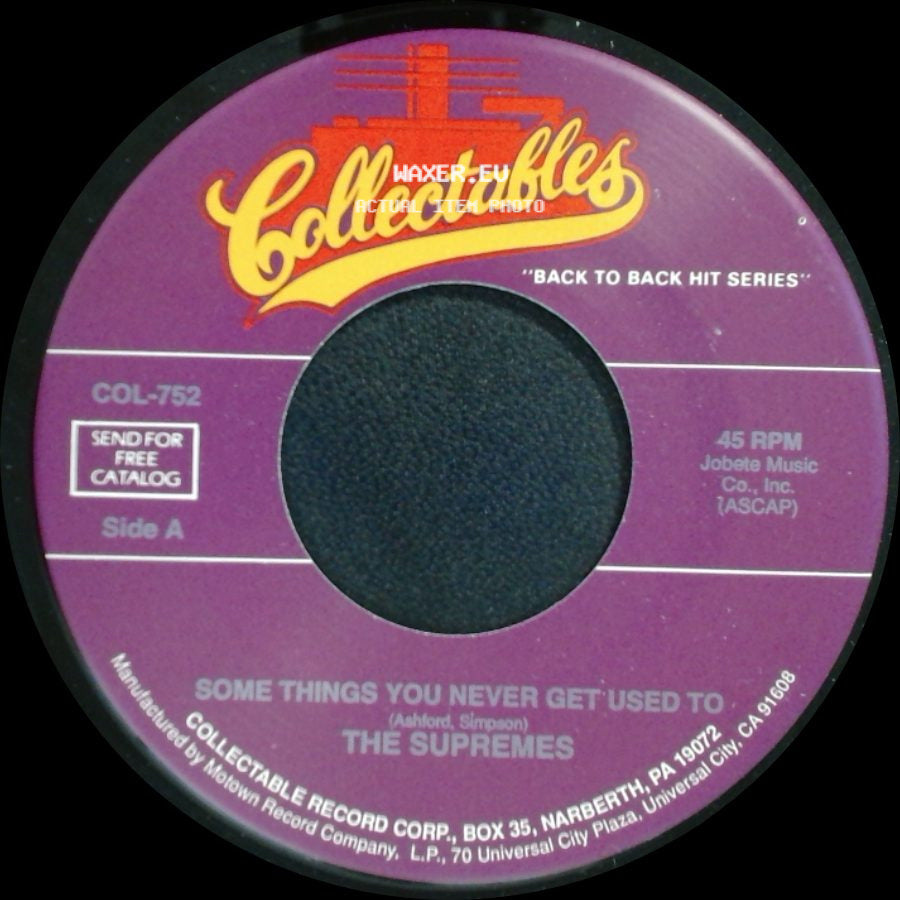 The Supremes - Some Things You Never Get Used To / Run Run Run side A