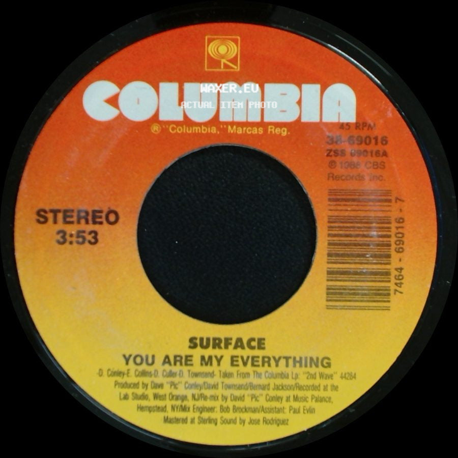 Surface - You Are My Everything / Feels So Good side A