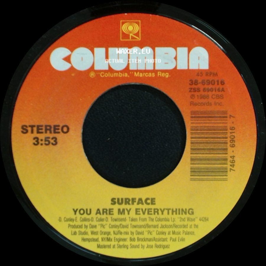 Surface - Feels So Good / You Are My Everything side B