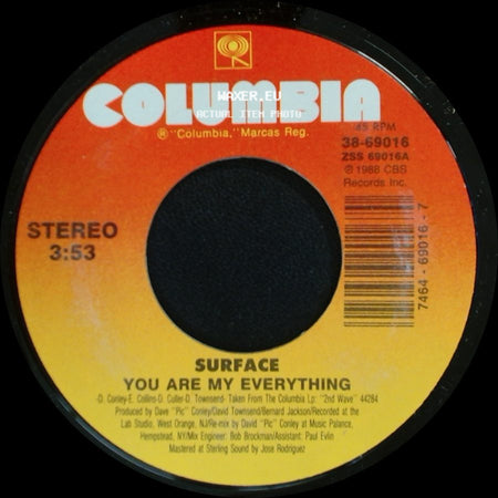 Surface - You Are My Everything / Feels So Good side A