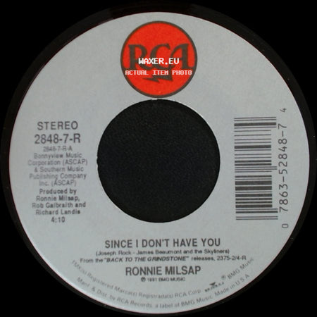 Ronnie Milsap - Since I Don't Have You / I Ain't Gonna Cry No More side A