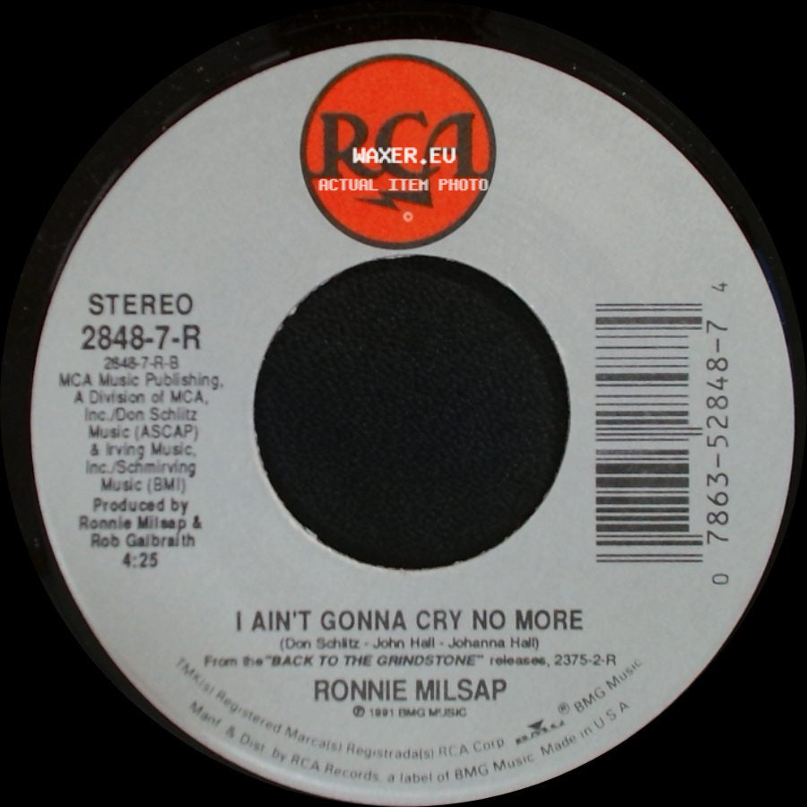 Ronnie Milsap - Since I Don't Have You / I Ain't Gonna Cry No More side B