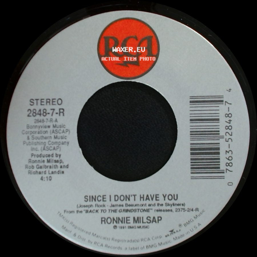 Ronnie Milsap - I Ain't Gonna Cry No More / Since I Don't Have You side B