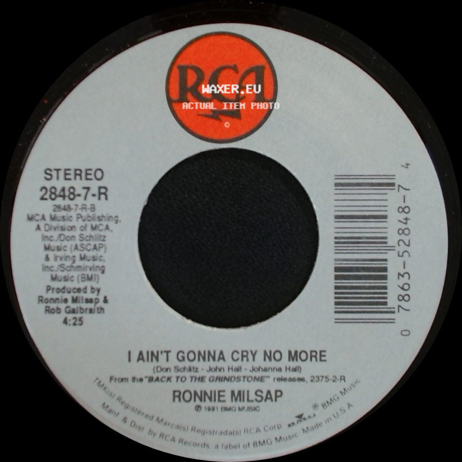 Ronnie Milsap - Since I Don't Have You / I Ain't Gonna Cry No More side B