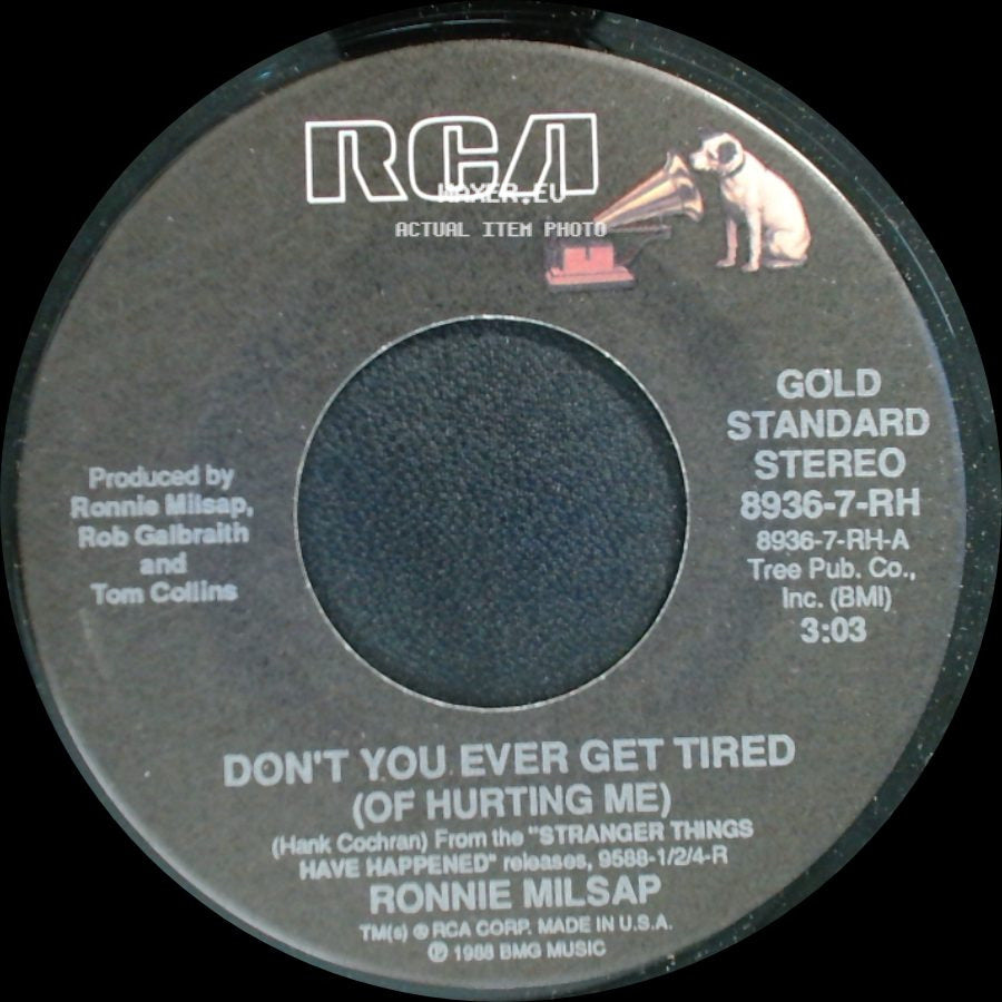 Ronnie Milsap / Ronnie Milsap And Mike Reid - Don't You Ever Get Tired (Of Hurting Me) / Old Folks side A