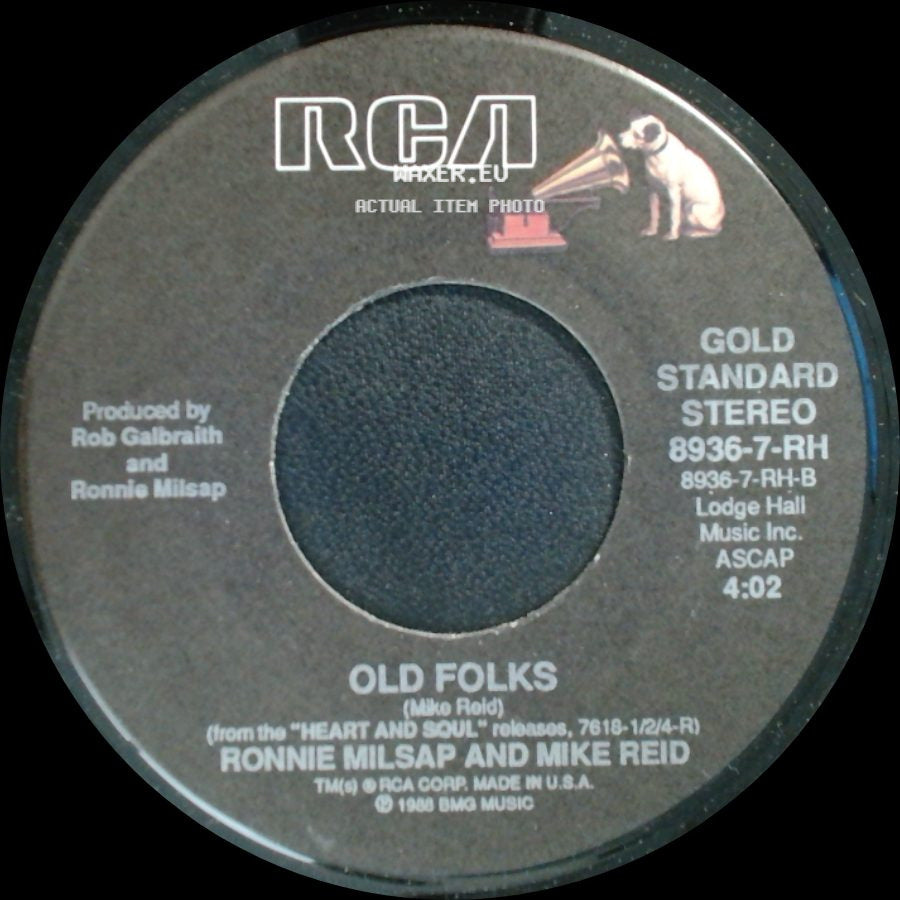 Ronnie Milsap / Ronnie Milsap And Mike Reid - Don't You Ever Get Tired (Of Hurting Me) / Old Folks side B