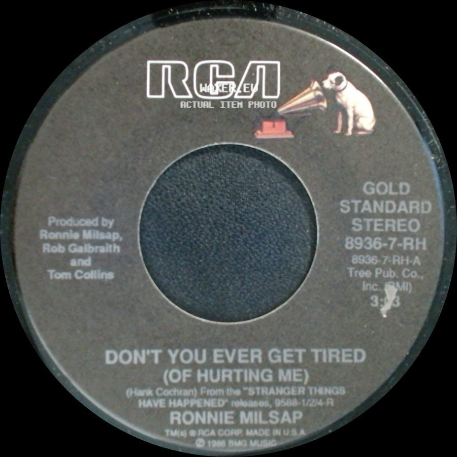 Ronnie Milsap / Ronnie Milsap And Mike Reid - Don't You Ever Get Tired (Of Hurting Me) / Old Folks side A