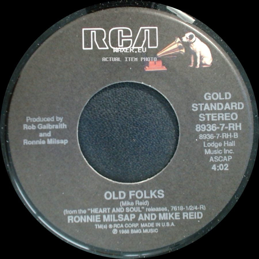 Ronnie Milsap And Mike Reid / Ronnie Milsap - Old Folks / Don't You Ever Get Tired (Of Hurting Me) side A