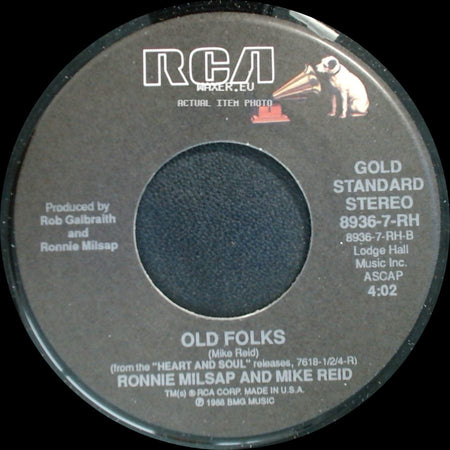 Ronnie Milsap And Mike Reid / Ronnie Milsap - Old Folks / Don't You Ever Get Tired (Of Hurting Me) side A