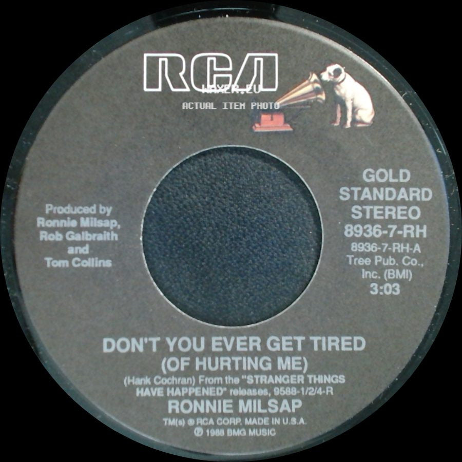 Ronnie Milsap And Mike Reid / Ronnie Milsap - Old Folks / Don't You Ever Get Tired (Of Hurting Me) side B