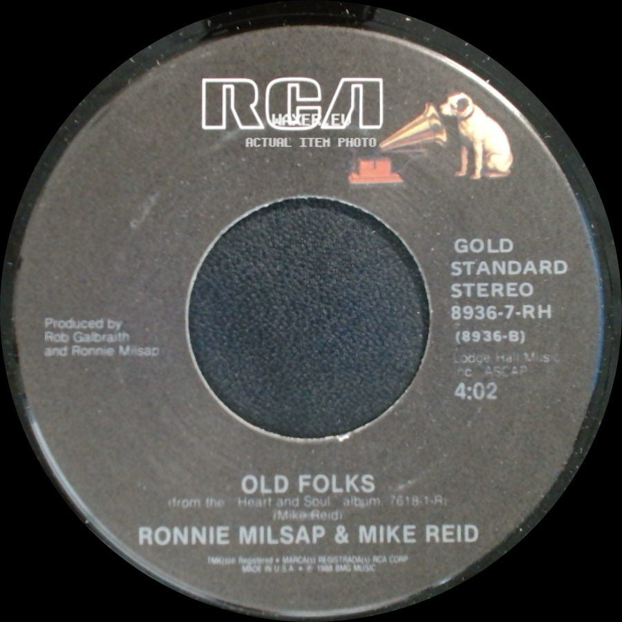 Ronnie Milsap & Mike Reid / Ronnie Milsap - Old Folks / Don't You Ever Get Tired (Of Hurting Me) side A