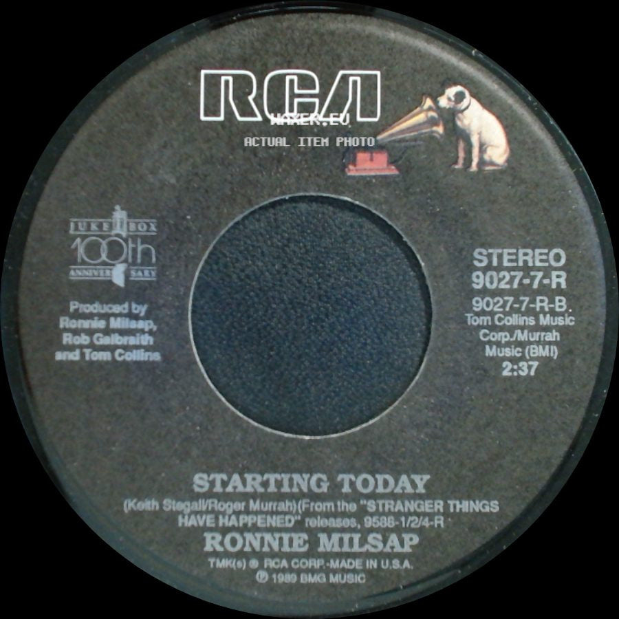 Ronnie Milsap - A Woman In Love / Starting Today side B