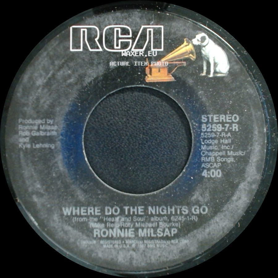 Ronnie Milsap - Where Do The Nights Go / If You Don't Want Me To side A