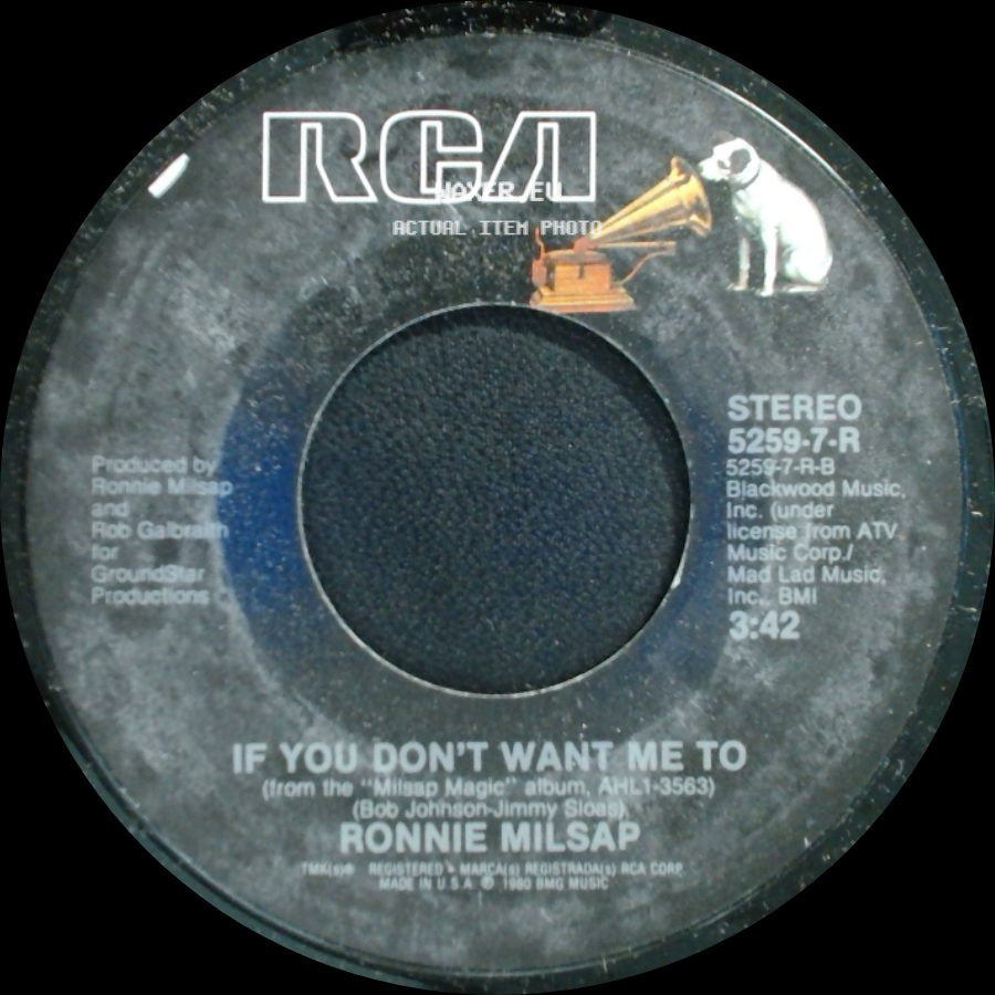 Ronnie Milsap - If You Don't Want Me To / Where Do The Nights Go side A