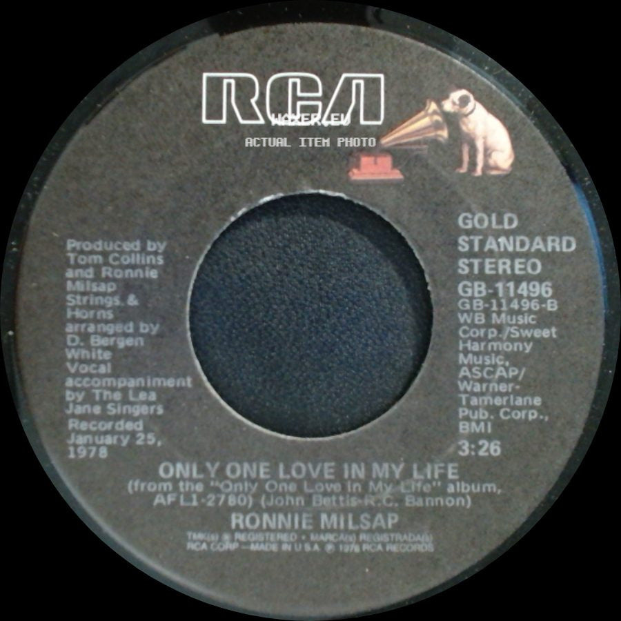 Ronnie Milsap - Only One Love In My Life / It Was Almost Like A Song side A