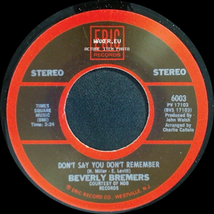 Beverly Bremers / John Paul Young - Don't Say You Don't Remember / Love Is In The Air side A