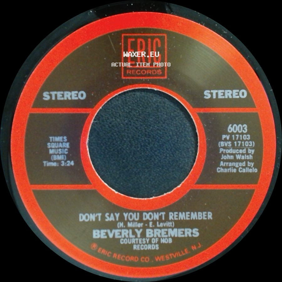 Beverly Bremers / John Paul Young - Don't Say You Don't Remember / Love Is In The Air side A