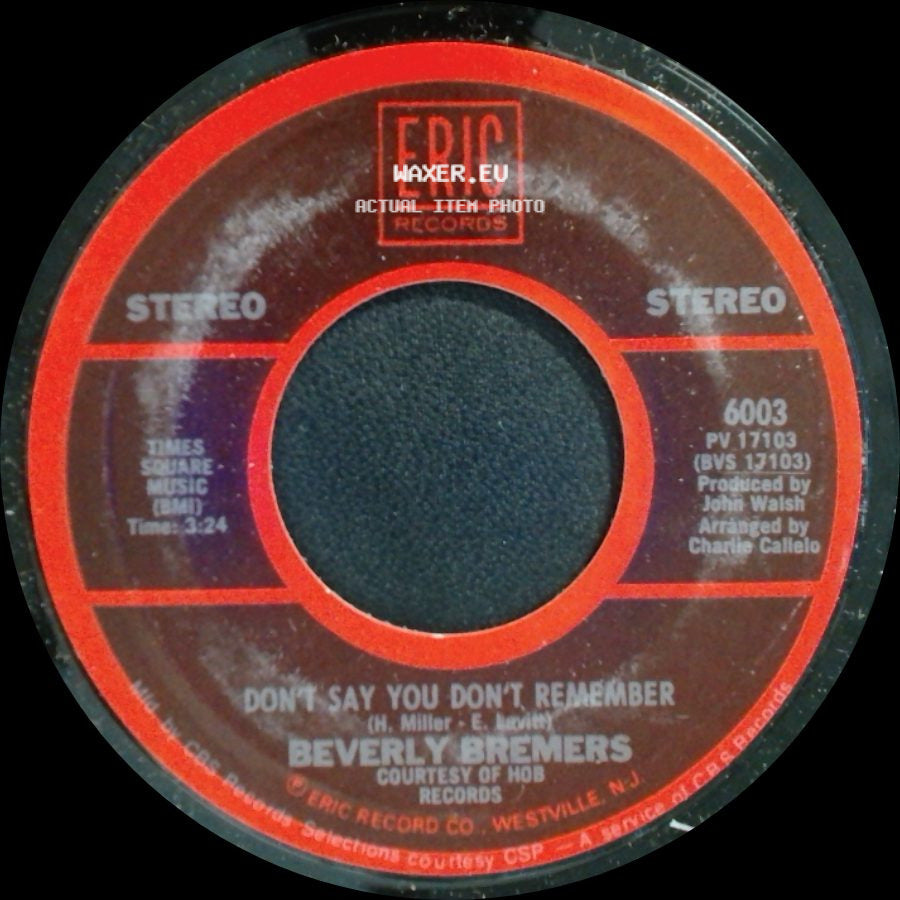 John Paul Young / Beverly Bremers - Love Is In The Air / Don't Say You Don't Remember side B