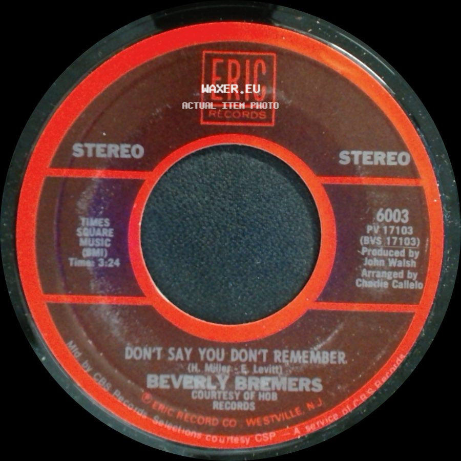 John Paul Young / Beverly Bremers - Love Is In The Air / Don't Say You Don't Remember side B