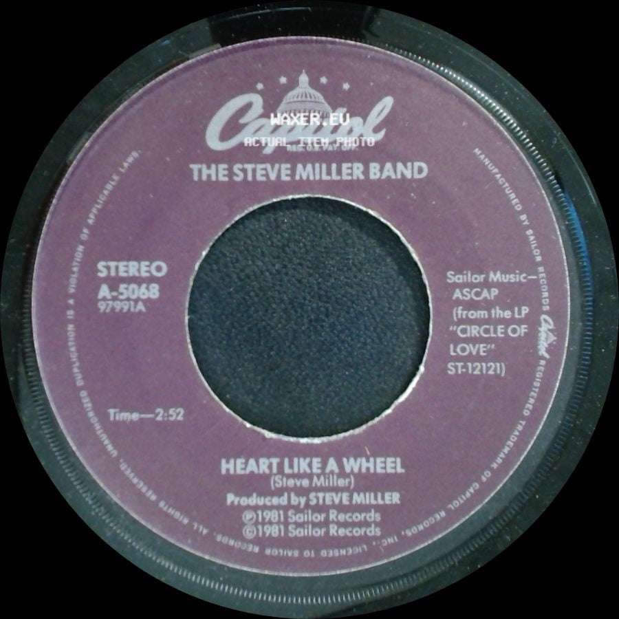 The Steve Miller Band - Heart Like A Wheel / True Fine Love side A