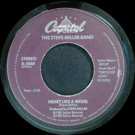 The Steve Miller Band - Heart Like A Wheel / True Fine Love side A