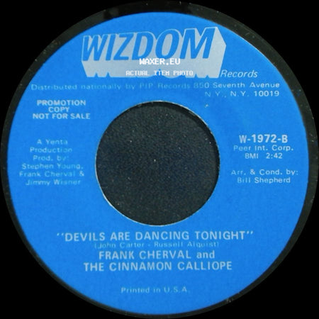 Frank Cherval And The Cinnamon Calliope - I Wish I Were A Child / Devils Are Dancing Tonight side B