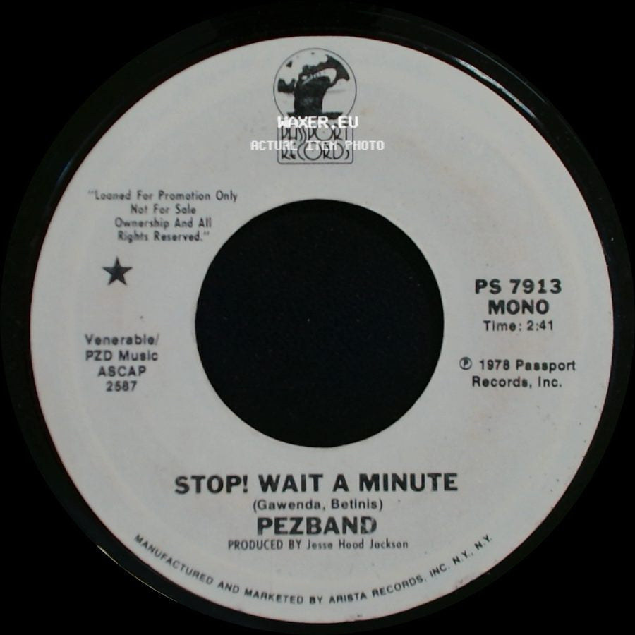 Pezband - Stop! Wait A Minute / Stop! Wait A Minute side B