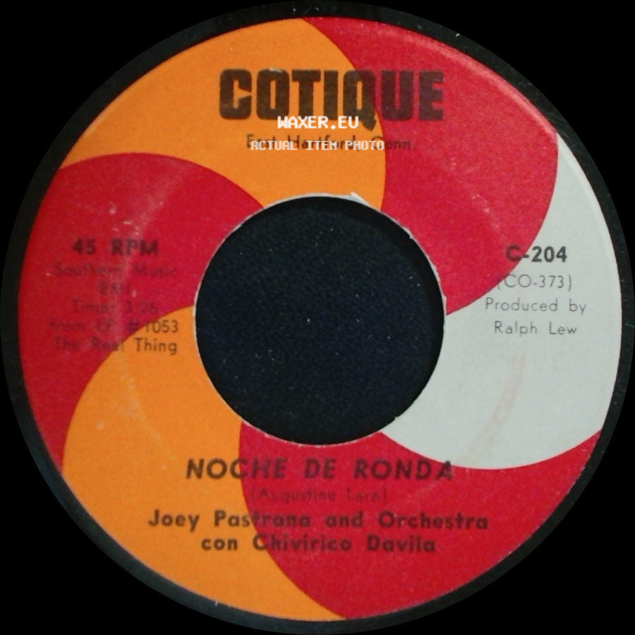 Joey Pastrana And Orchestra Con Chivirico Davila - Noche De Ronda / Chumbambe side A
