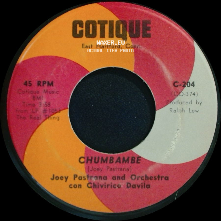 Joey Pastrana And Orchestra Con Chivirico Davila - Noche De Ronda / Chumbambe side B