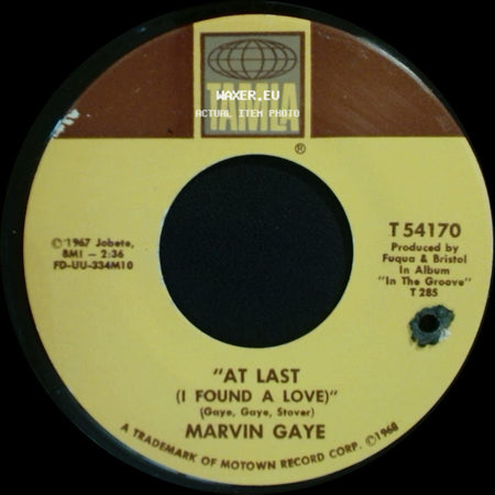 Marvin Gaye - Chained / At Last (I Found A Love) side B