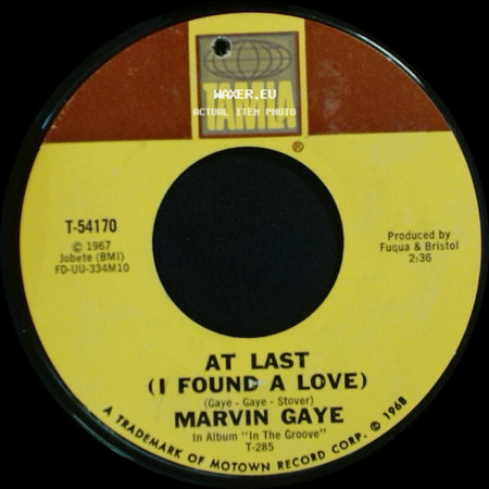Marvin Gaye - At Last (I Found A Love) / Chained side A