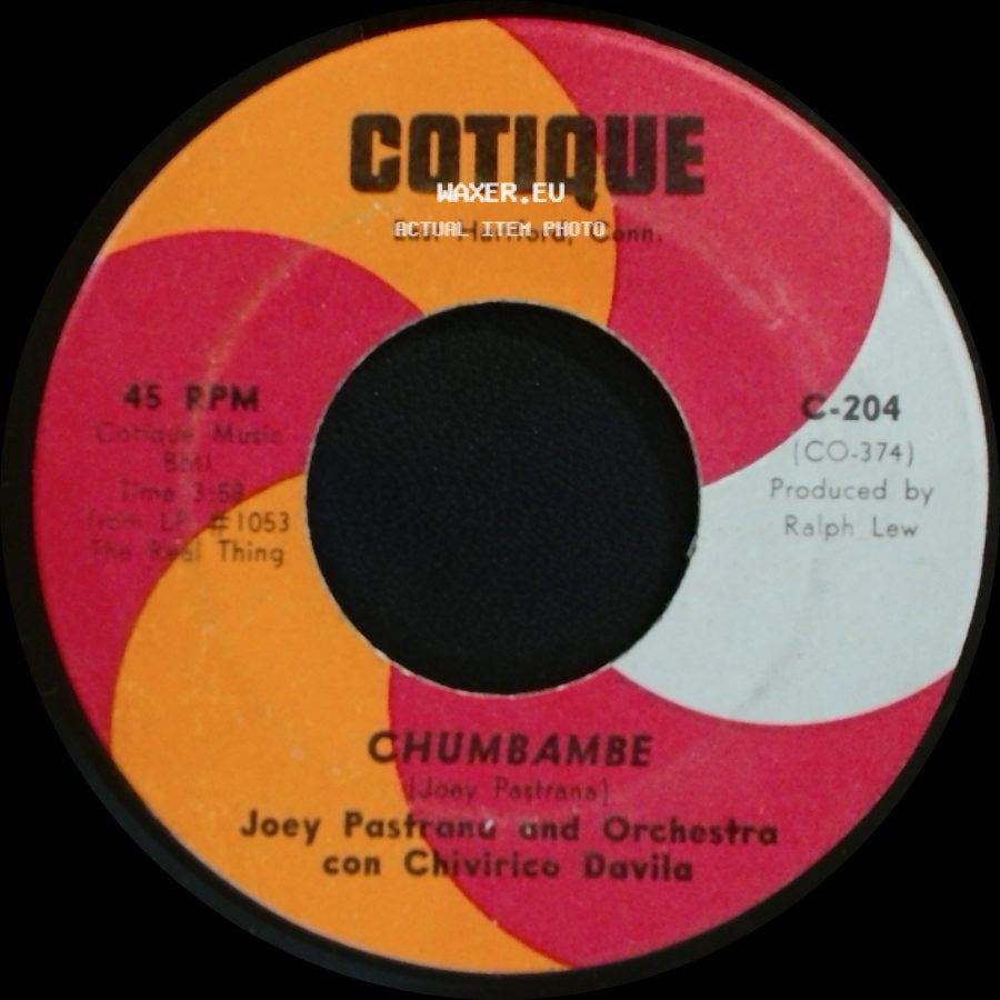 Joey Pastrana And Orchestra Con Chivirico Davila - Chumbambe / Noche De Ronda side A