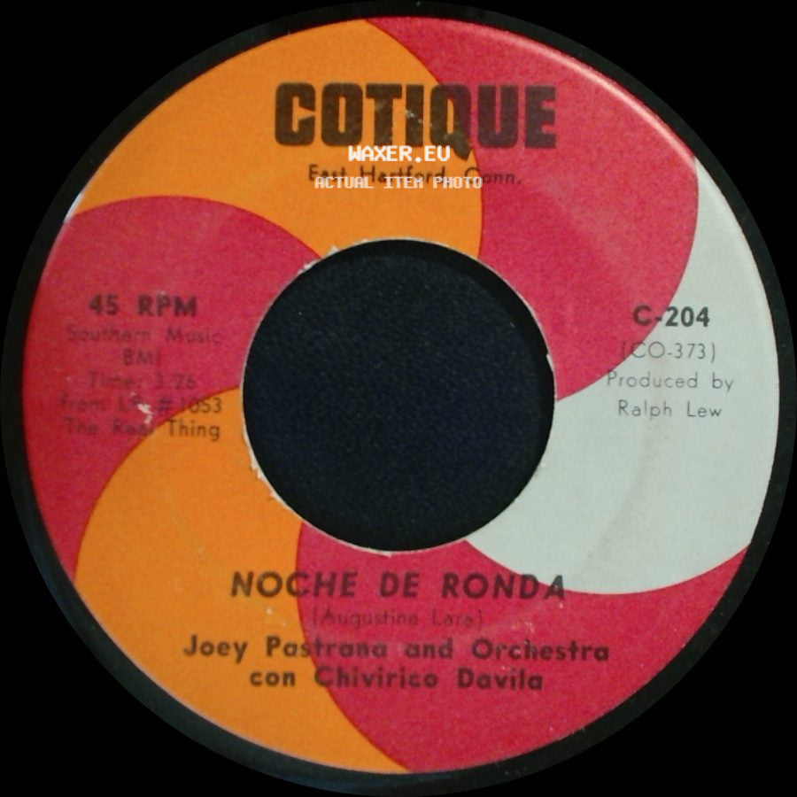 Joey Pastrana And Orchestra Con Chivirico Davila - Chumbambe / Noche De Ronda side B