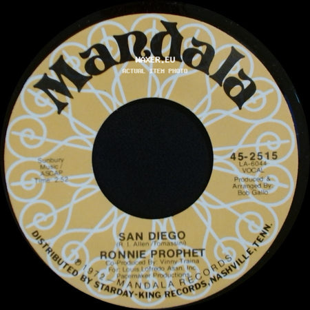 Ronnie Prophet - San Diego / Fun side A