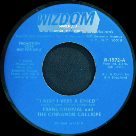 Frank Cherval And The Cinnamon Calliope - Devils Are Dancing Tonight / I Wish I Were A Child side B