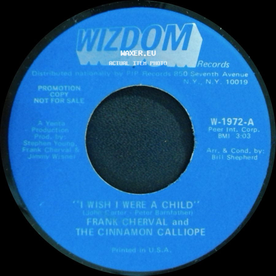 Frank Cherval And The Cinnamon Calliope - Devils Are Dancing Tonight / I Wish I Were A Child side B