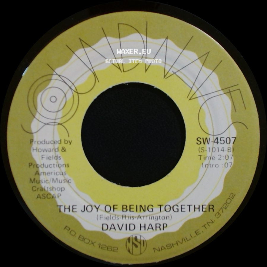 David Harp - Walking / The Joy Of Being Together side B