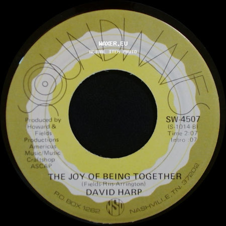 David Harp - Walking / The Joy Of Being Together side B