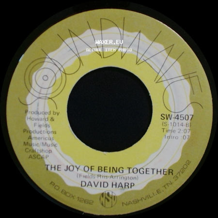 David Harp - Walking / The Joy Of Being Together side B
